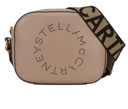 Logo Crossbody, &pound;295, Handbags, Taupe, Faux Leather, Front view